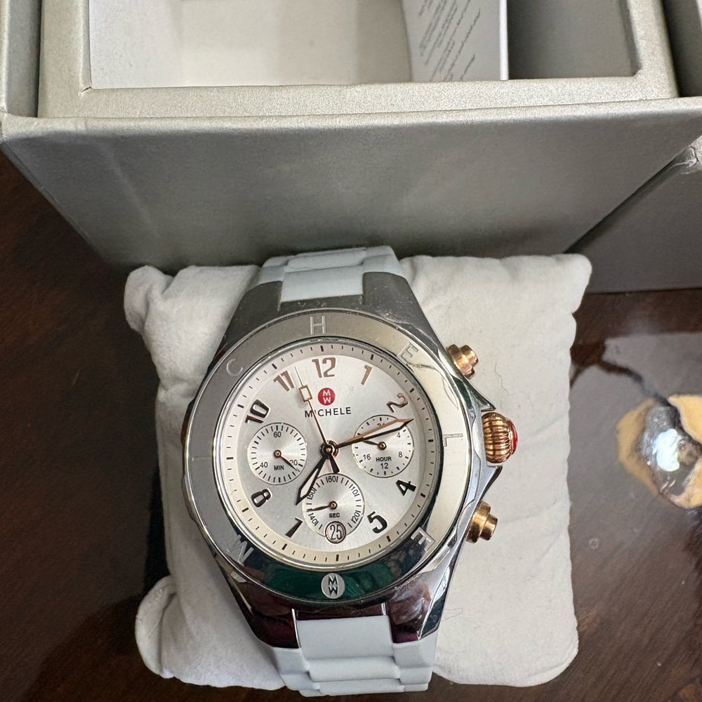 Michele Two-Tone Chronograph Watch
